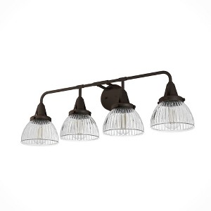 Hunter Fans Cypress Grove 4 - Light Vanity in  Onyx Bengal - 1 of 2