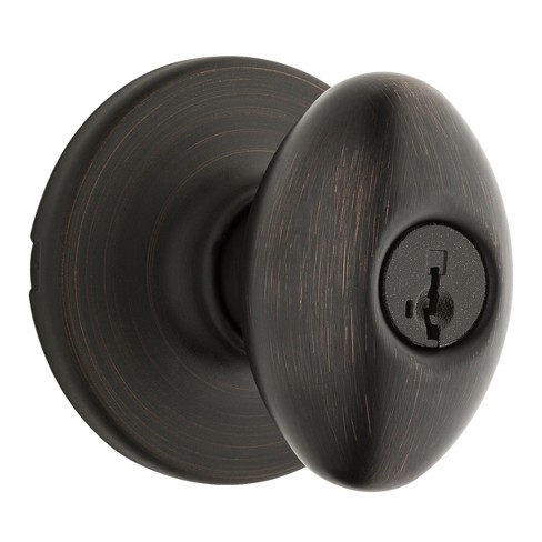 Kwikset 400ao S Aliso Keyed Entry Door Knob Set With Smartkey Venetian Bronze