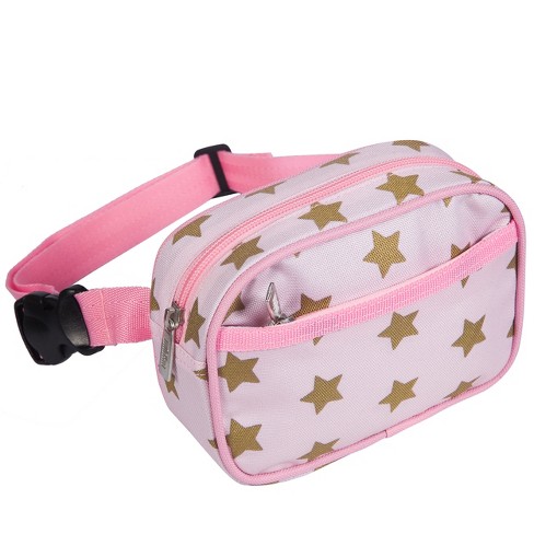 Wildkin Kids Fanny Pack pink And Gold Stars Target