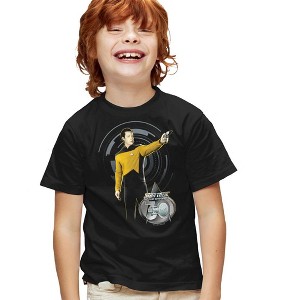 Boys' Star Trek Data 30 T-Shirt Black Large - 1 of 4