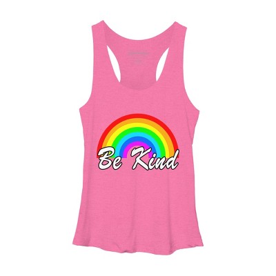 Adult Design By Humans Be Kind Autism Awareness Rainbow Choose Kindness By Racerback Tank Top