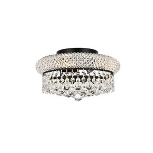 Elegant Lighting Primo 12 inch black flush mount - 1 of 4