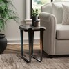 Metal & Aluminum Accent Table - Bronze Multi-Color Finish, Modern Side Table for Home, Office, Bedroom & Living Room Decor, 24 Inches - 3 of 4