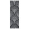Machine Washable Area Rug Modern Abstract Decorative Non Slip Backing Low Pile Contemporary Lines Rugs - 4 of 4