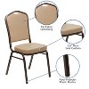 Emma and Oliver 4 Pack Crown Back Stacking Banquet Chair - 4 of 4