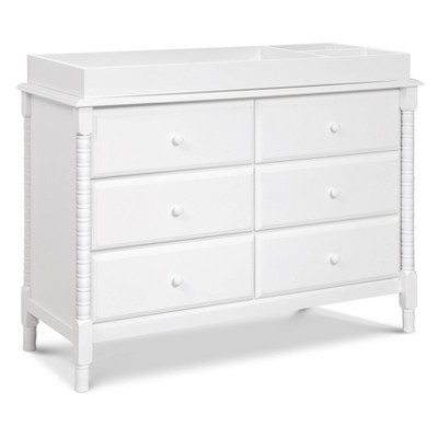 White Spindle 6-Drawer Nursery Dresser