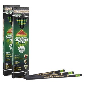 Ticonderoga® Tri-Conderoga™ 3-Sided Pencils with Sharpener, 12 Per Pack, 2 Packs - 1 of 4