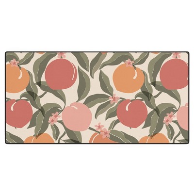 Cuss Yeah Designs Abstract Peaches Desk Mat - Deny Designs