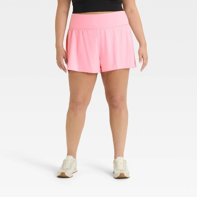Women's 3" Knit Waistband High-Rise 2-in-1 Shorts - All In Motion™