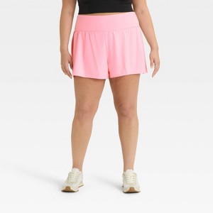 Women's 3" Knit Waistband High-Rise 2-in-1 Shorts - All In Motion™ - 1 of 4