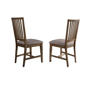 Best Master Furniture,Venus 19" Wood Dining Chair in Natural Oak (Set of 2) - 1 of 1