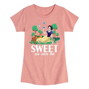 Girls' - Disney Princess - Snow White Sweet As Can Be Fitted Short Sleeve Graphic T-Shirt - 1 of 4