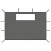 VidaXL Gazebo Sidewalls with Windows 2 pcs Anthracite - 2 of 4