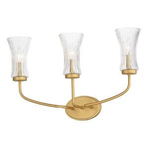 Maxim Lighting Camelot 3 - Light Wall Light in  Natural Aged Brass - 1 of 4
