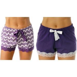 Just Love Women’s Pajama Shorts – Soft Cotton Lounge Sleep Shorts with Drawstring Waist - 1 of 2
