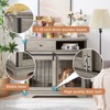Dog Crate Wooden Furniture Dog Crate with Drawers Furniture Style Dog Cage with Side Door for Medium and Large Dogs - 4 of 4