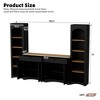 Okak 33"H Versatile Sideboard with Adjustable Shelves & 2 Drawers, Wood Grain Buffet Cabinet TV Stand for Living Room/Kitchen - 4 of 4
