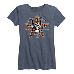 Women's - Lilo and Stitch - Skeleton Stitch Short Sleeve Graphic T-Shirt - 1 of 4