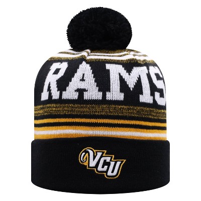 NCAA VCU Rams Men's Rupture Knit Cuffed Beanie with Pom