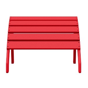 WestinTrends Dylan Outdoor Patio HDPE Adirondack Ottoman Footrest - 1 of 4