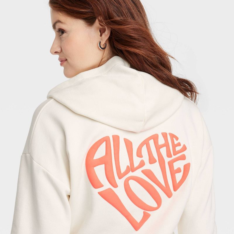 Women's Hooded Love Sweatshirt - A New day™, 5 of 12