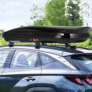 Hard Shell Roof Top Cargo Carrier, 17/17.7 Cu Ft Waterproof Lockable Storage Box for SUV, Truck and Van - 1 of 4