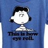 Women's - Peanuts - This Is How Eye Roll Short Sleeve Graphic T-Shirt - 2 of 4