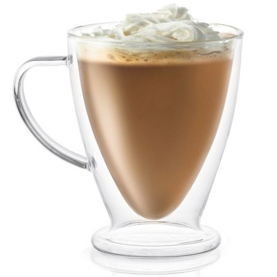 JoyJolt Declan Irish Double Wall Insulated Coffee Espresso Glasses - Thumbnail 2