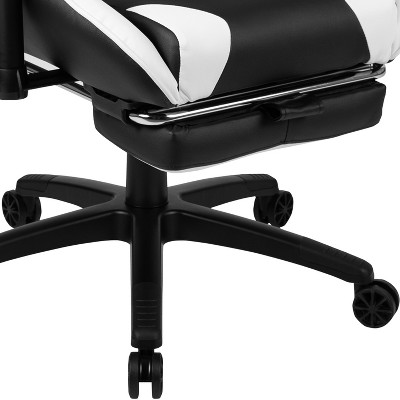 Red and Black Gaming Desk with Reclining Chair Set