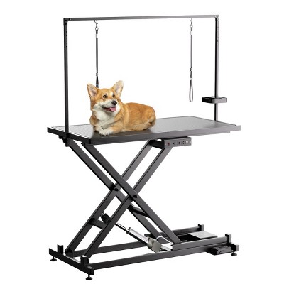 50" Electric Dog Grooming Table with Adjustable Height,Heavy Duty Pet Grooming Station with Arm,Noose and Tool Tray – LAOTIES