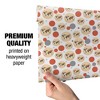 Colorful Rainbow Map Of The World Earth Globe Gift Wrap 30" x 72" - 4 of 4