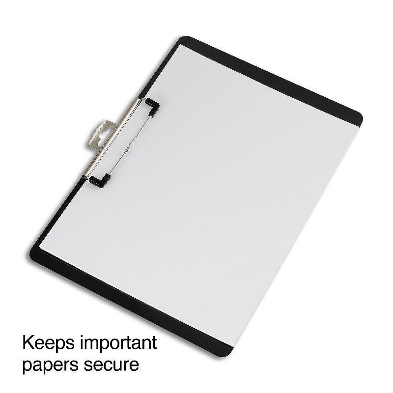 Staples Plastic Recycled Clipboard Landscape size Black 9" x 12 1/2" 1671418, 5 of 7