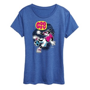 Women's - Disney - Street Soccer Goofy Short Sleeve Graphic T-Shirt - 1 of 4
