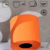 Evideco French Home Goods 3-Ply 140-Sheet Orange Toilet Paper Vibrant Halloween Bulk Sandalwood-Scented Rolls - 3 of 4