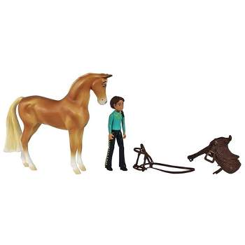 Breyer Animal Creations Breyer Spirit Riding Free Chica Linda & Prudence Small Horse & Doll Set