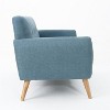 Modern Loveseat Sofa with Rubber Wood Legs,2 Seat Sofa with Cushions for Living Room, Bedroom, Office, Indoor Furniture - Maison Boucle - 4 of 4