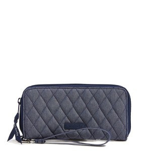 Vera Bradley Women's Outlet Denim Accordion Wristlet - 1 of 3