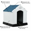 Costway Plastic Dog House Medium-Sized Pet Puppy Shelter Waterproof Ventilate Blue - 4 of 4
