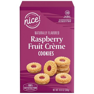 Nice! Cookies Raspberry Fruit Creme 10.6 oz