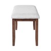 NicBex Upholstered Bench,Dining Bench with Padded Seat,Modern Ottoman for Living Room,Entryway,Kitchen - 4 of 4