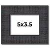 PosterPalooza | Photo Size Distressed Brown Picture Frame - UV Acrylic, Foam Board Backing, Hanging Hardware - 2 of 4
