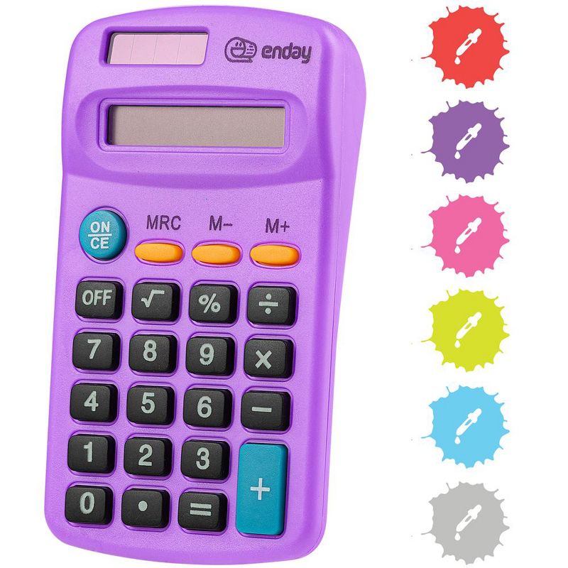 Enday 8-Digit Pocket Size Calculator, 1 of 6