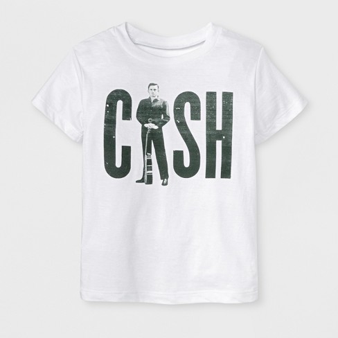 Toddler Boys Johnny Cash Short Sleeve T  Shirt  White  