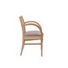 Sumpter Transitional Woven Armchair Natural - Linon: Beechwood Frame, Polyester Upholstery, Foam Fill - 4 of 4