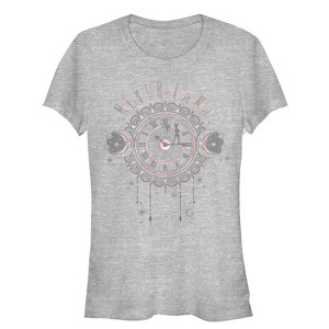 Juniors Womens Peter Pan Neverland Clock Tower T-Shirt - 1 of 3