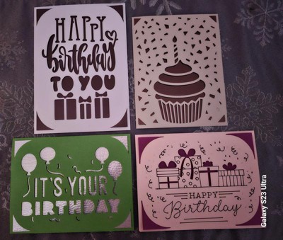 Cricut Joy Cutaway Card SVG, Happy Birthday Cutaway Card SVG, Greeting Card  SVG 