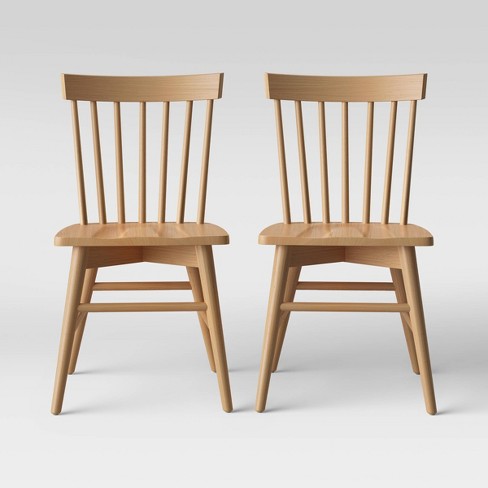 Set Of 2 Windsor Dining Chair Natural Threshold Target