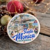 Santa Monica Resort Town Ceramic Ornament, California Coastal Christmas Souvenir and Decoration| OrnamentallyYou - 4 of 4