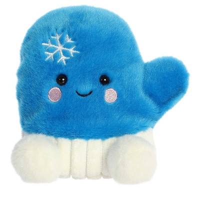 Aurora Mini Merry Mitten Palm Pals Festive Stuffed Animal Blue 5" : Target
