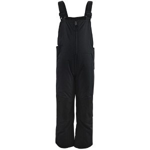 Hudson Baby Unisex Snow Bib Overalls, Black - 1 of 3